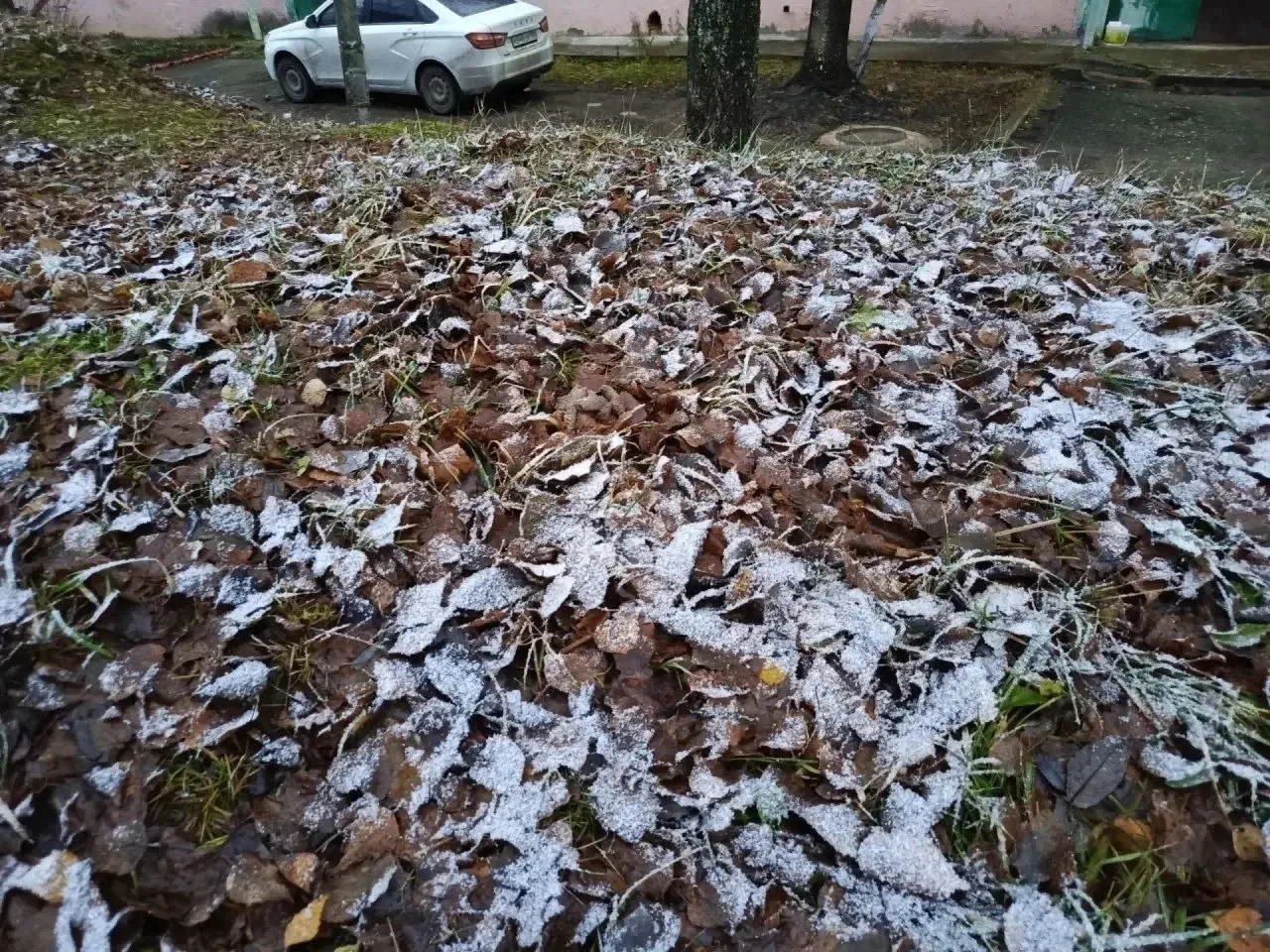 ❄️ Первый снег выпал в Гайнах