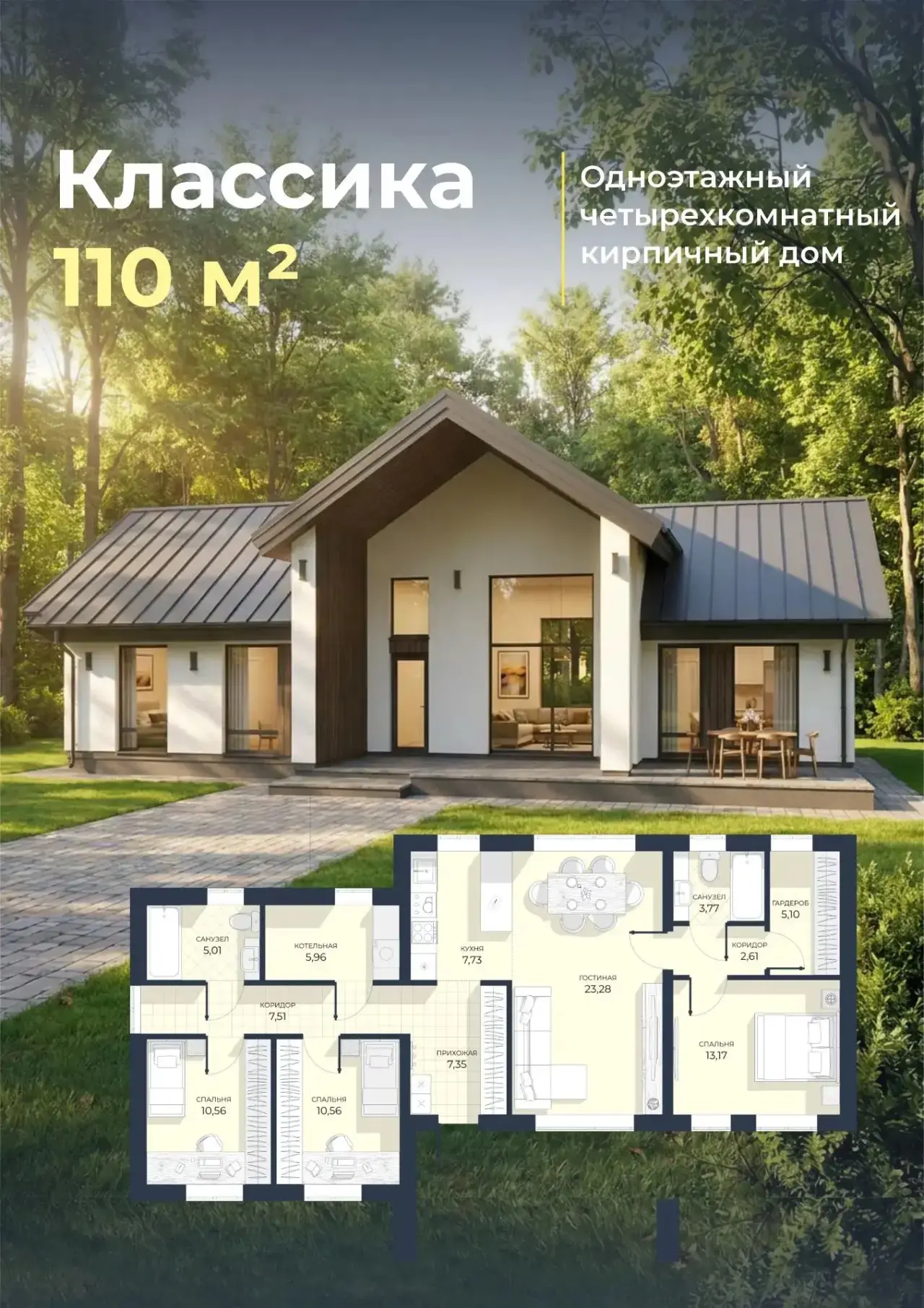 🏡 Представляем новый проект Домологии  «Классика 110»