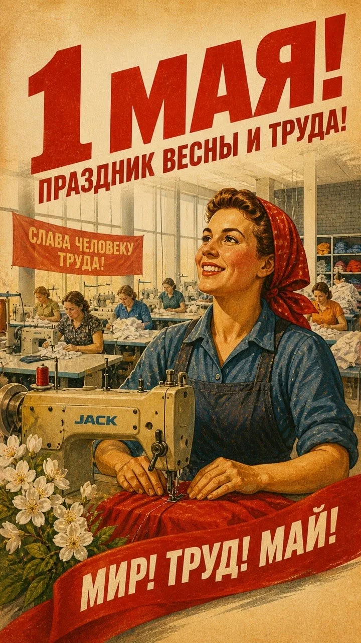 С Праздником 1 Мая!
Слава человеку труда — тем, кто создаёт, производит и отвечает за результат.
Пус