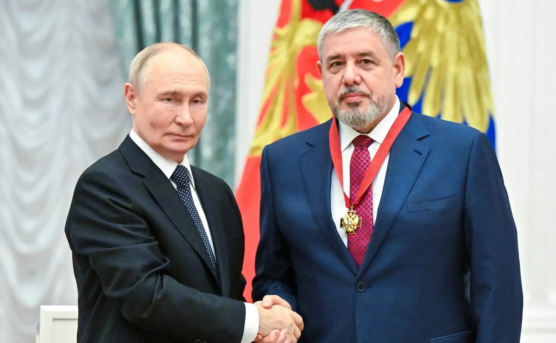 21 мая в Екатерининском зале Кремля Президент России Владимир Путин наградил председате...