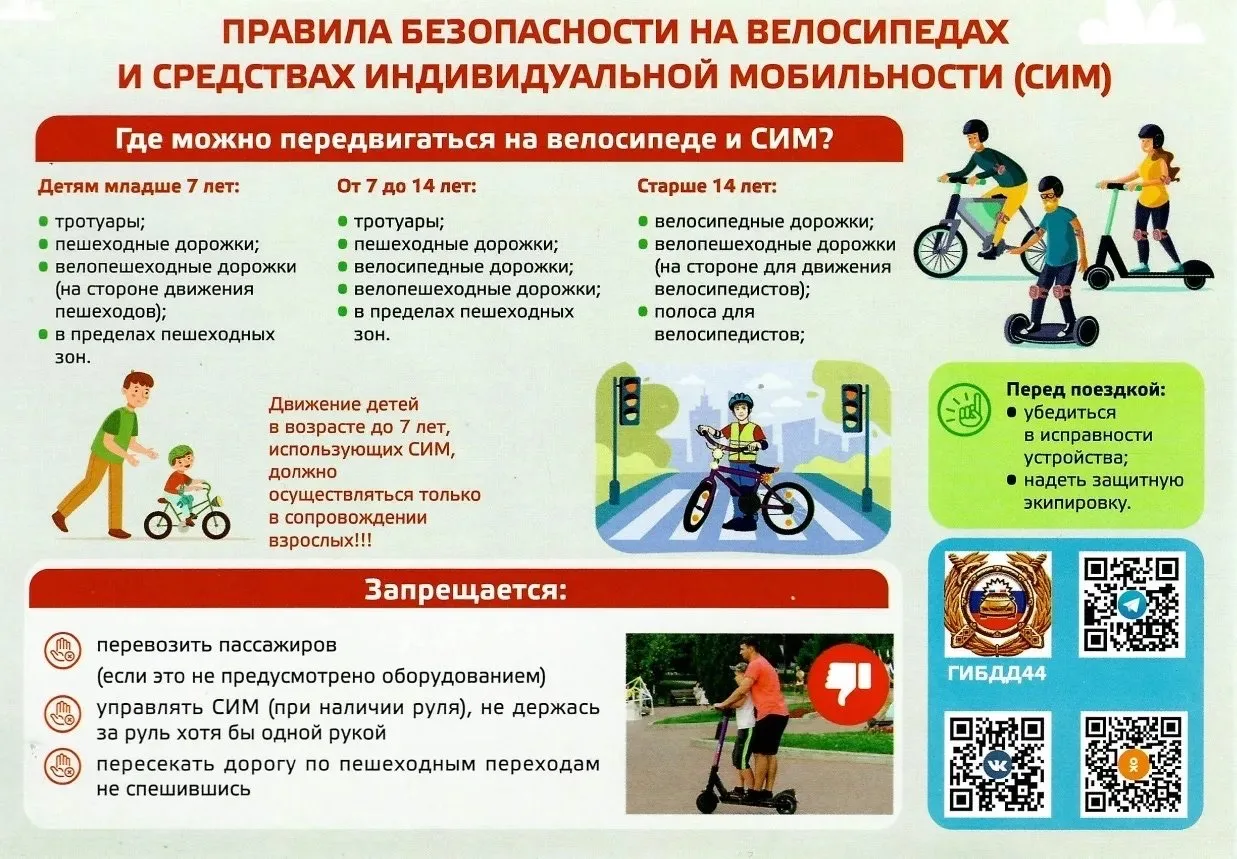 Ребята, при использовании СИМ соблюдайте правила безопасности:
📌Используйте защитную экипировку – в