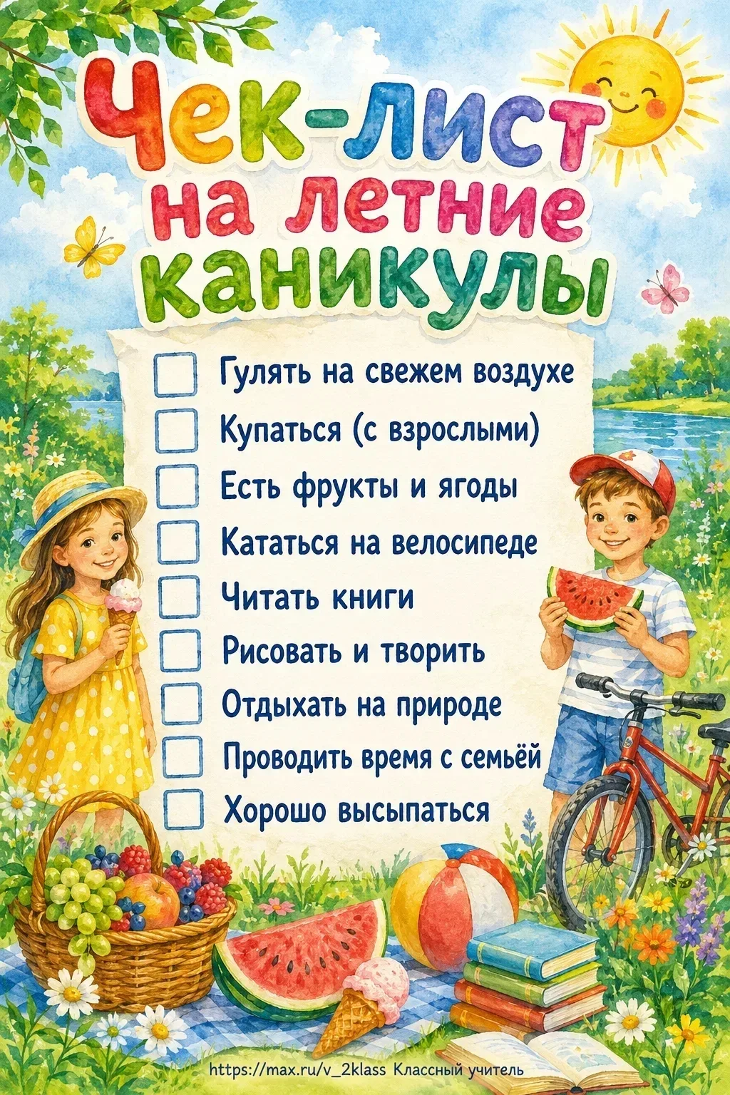 Досуг на летние каникулы!