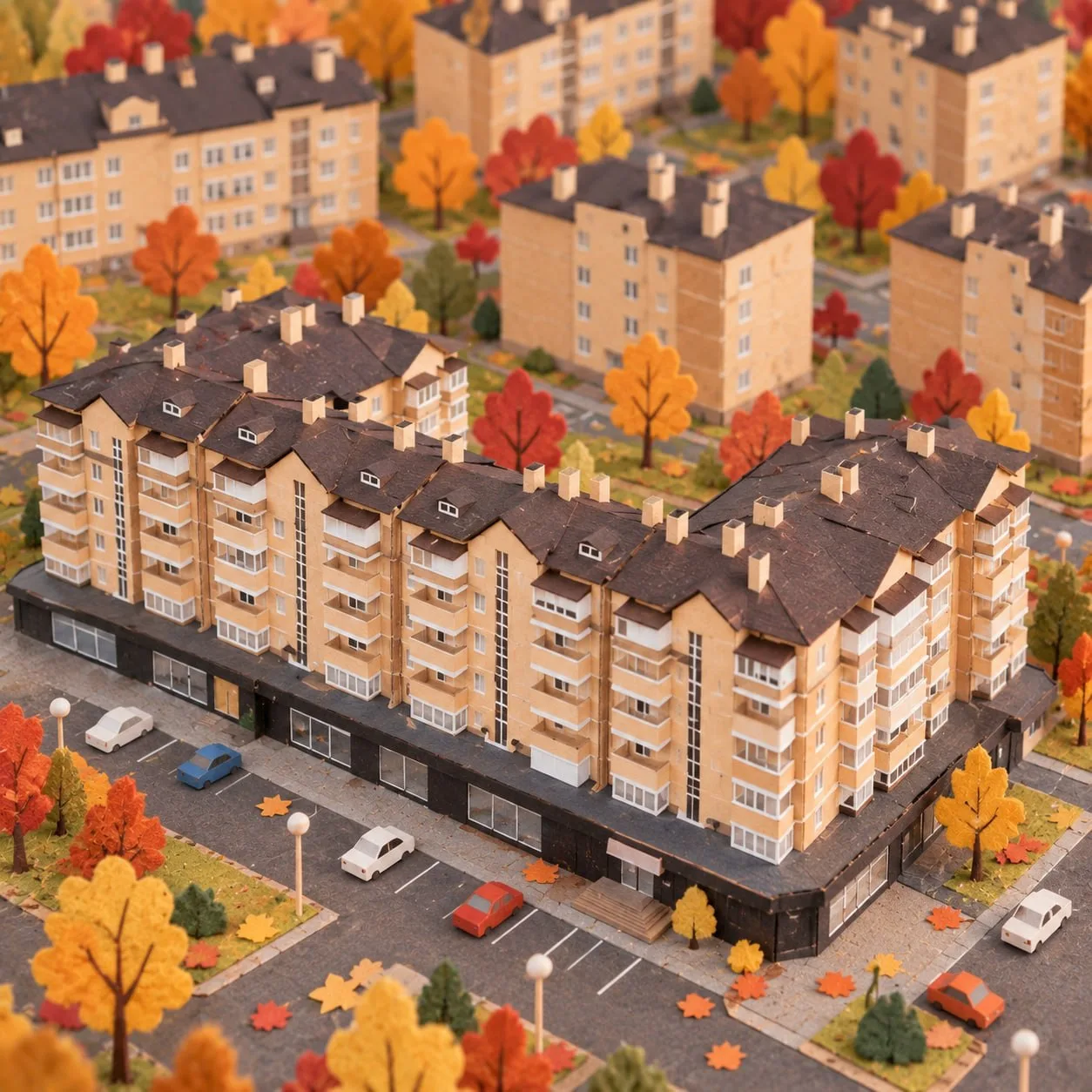 Если бы жилые комплексы «Сокол» стали школьными поделками 🍂✂️
