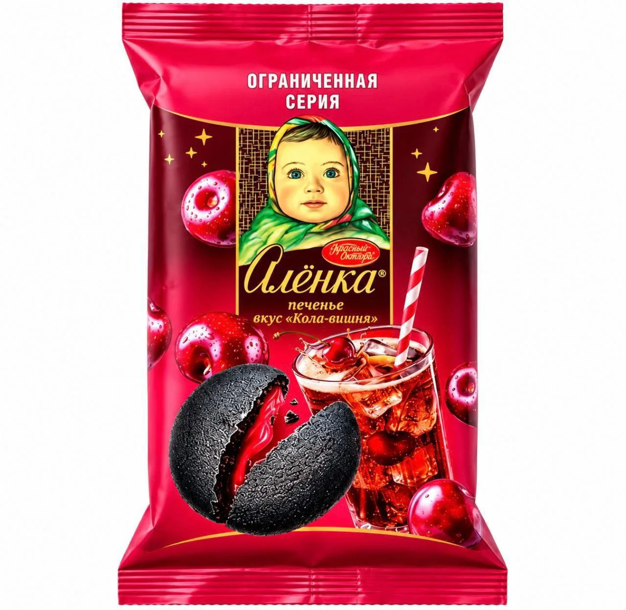 🍪 Печенье «Алёнка» с колой и вишней скоро появится в магазинах Москвы.