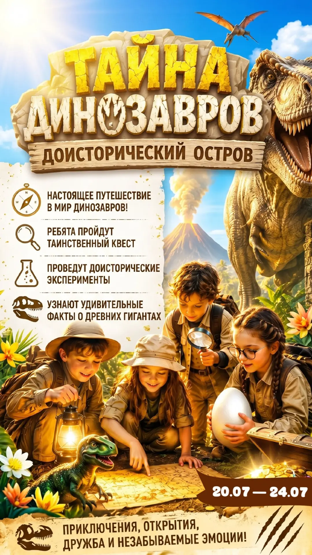 🦖 ТАЙНА ДИНОЗАВРОВ: ДОИСТОРИЧЕСКИЙ ОСТРОВ