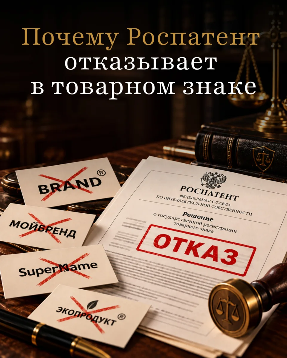 Отказ Роспатента редко бывает «на ровном месте»: почти всегда за ним конкретное основан...