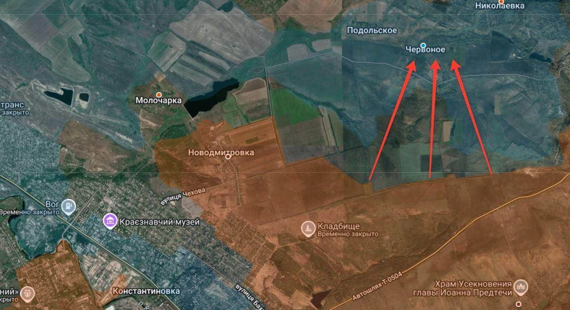 В нескольких разных источниках появляется информация, что наступление РФ внезапно изменило своё напр