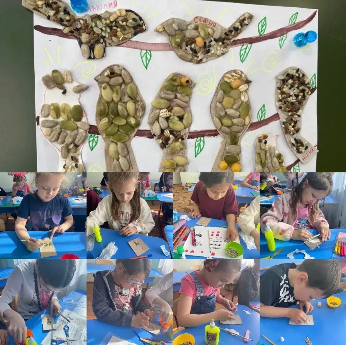 🎨 Творческий кружок начал свою работу!
Каждый день мы пробуем что-то новое, учимся необычным техник