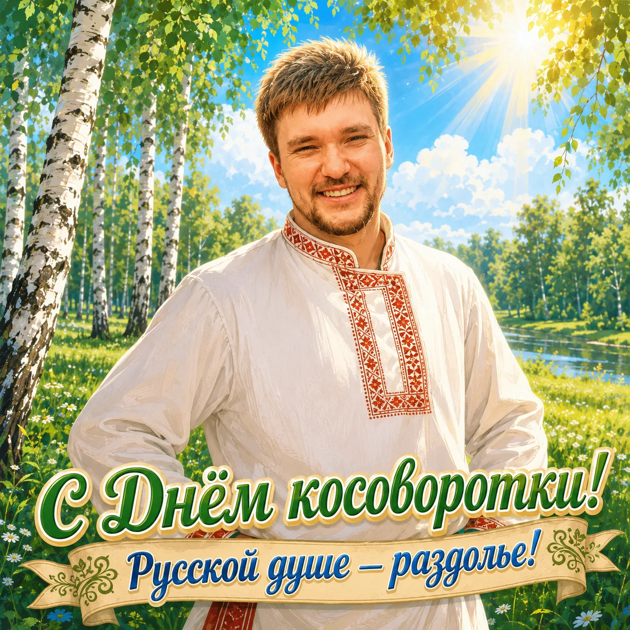 👕 С Днём косоворотки, дорогие друзья!