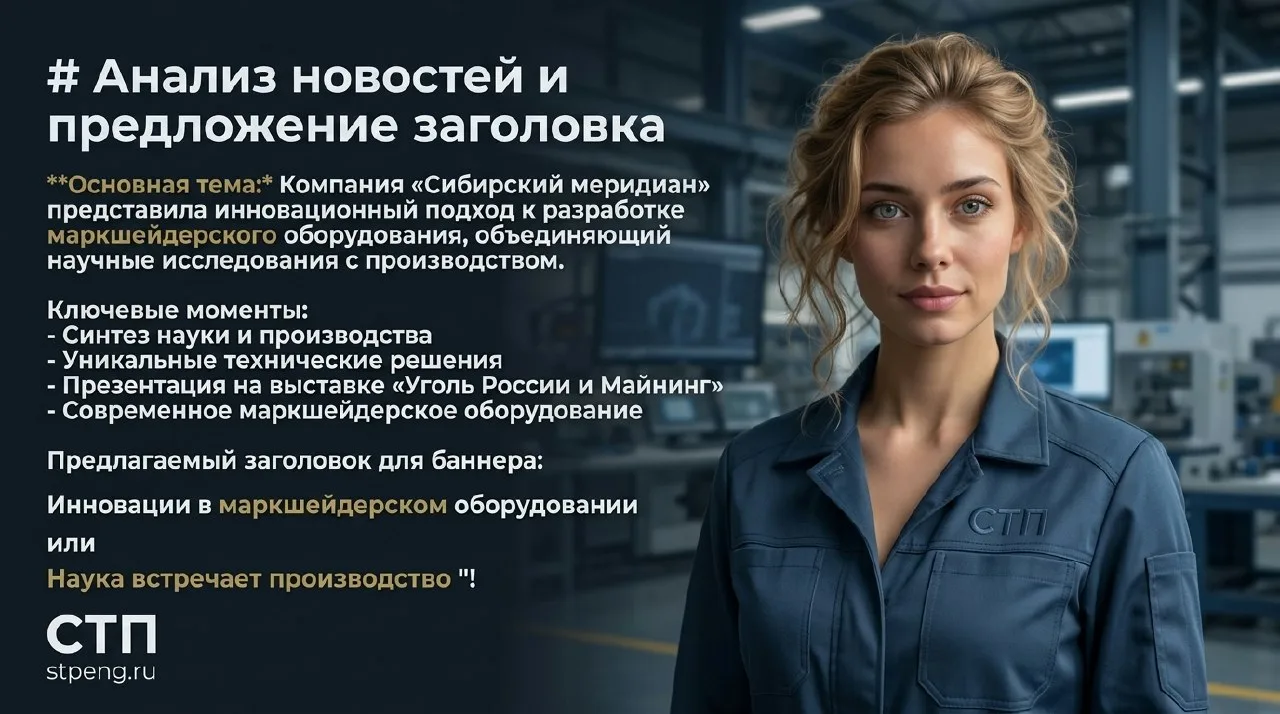 🔵 «Сибирский меридиан» представил наукоёмкий подход к маркшейдерскому оборудованию

🔹Компания «Сиб