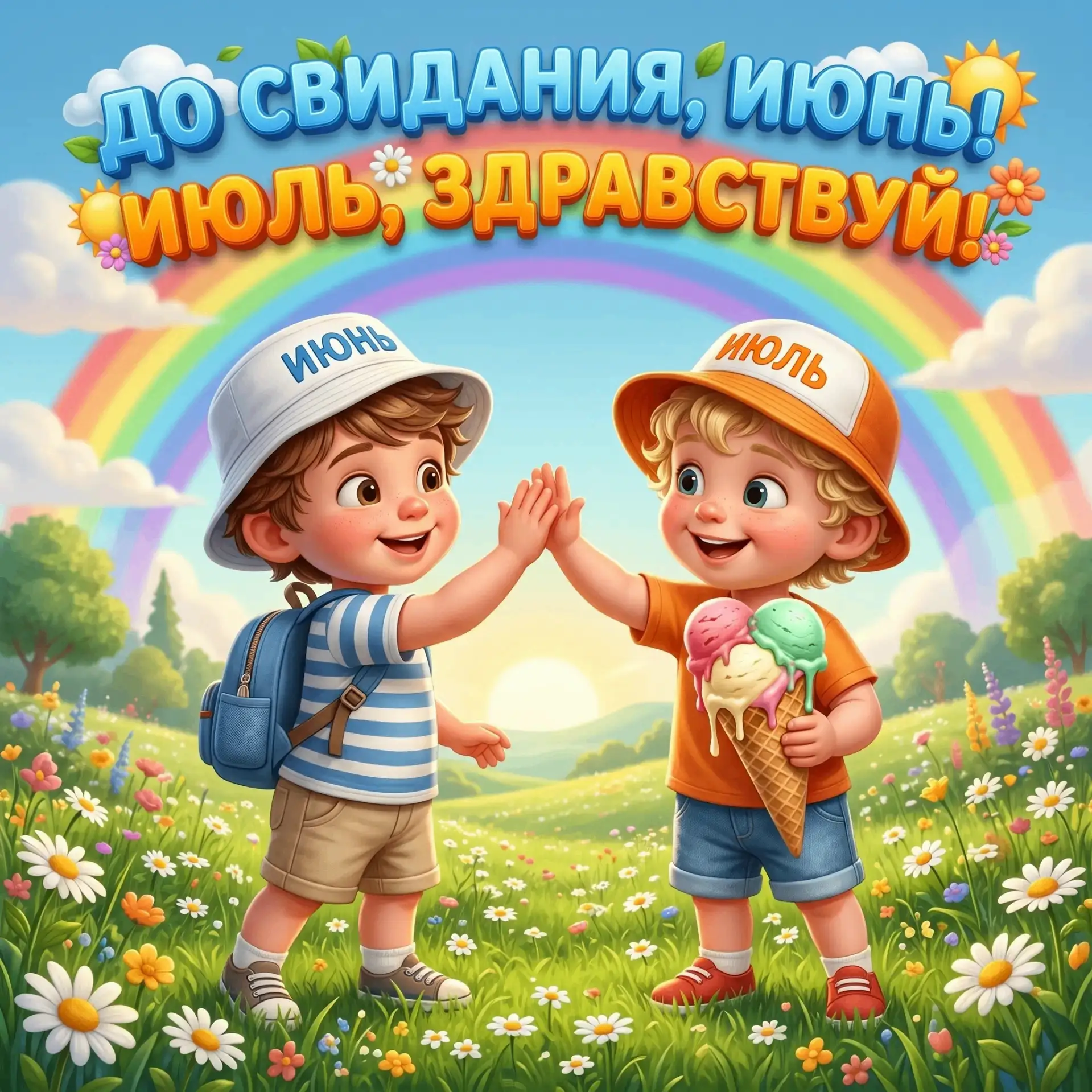 «До свидания, июнь! Здравствуй, июль! "
  Лето продолжается, а значит, впереди ещё столько весёлых д