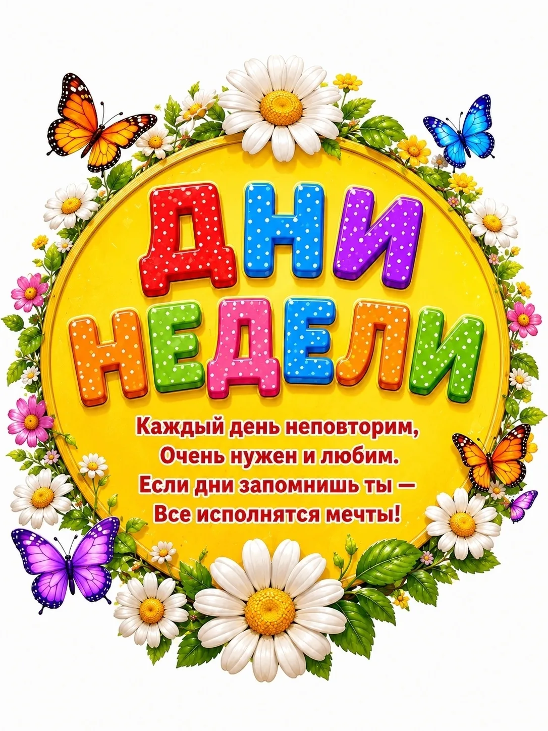 Изучаем дни недели