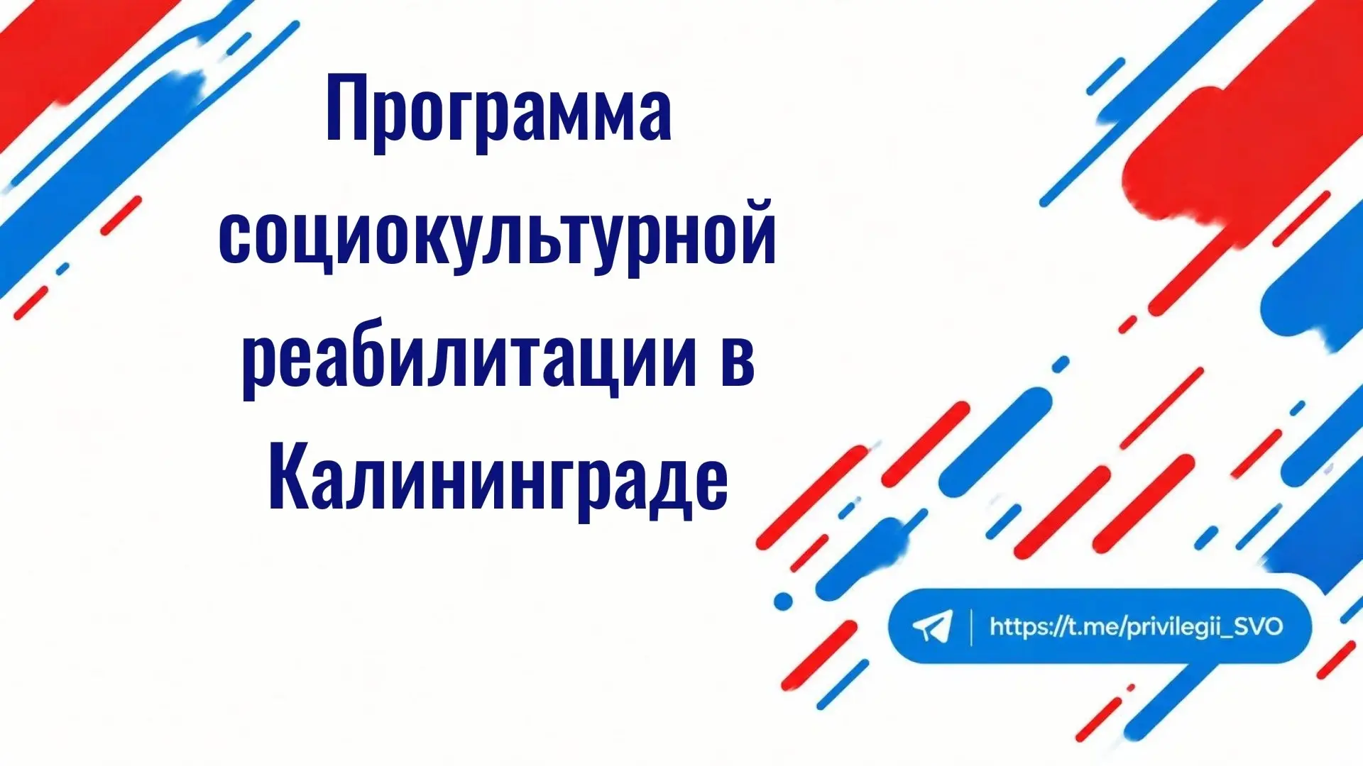 В Калининграде открыли программу социокультурной реабилитации участников СВО