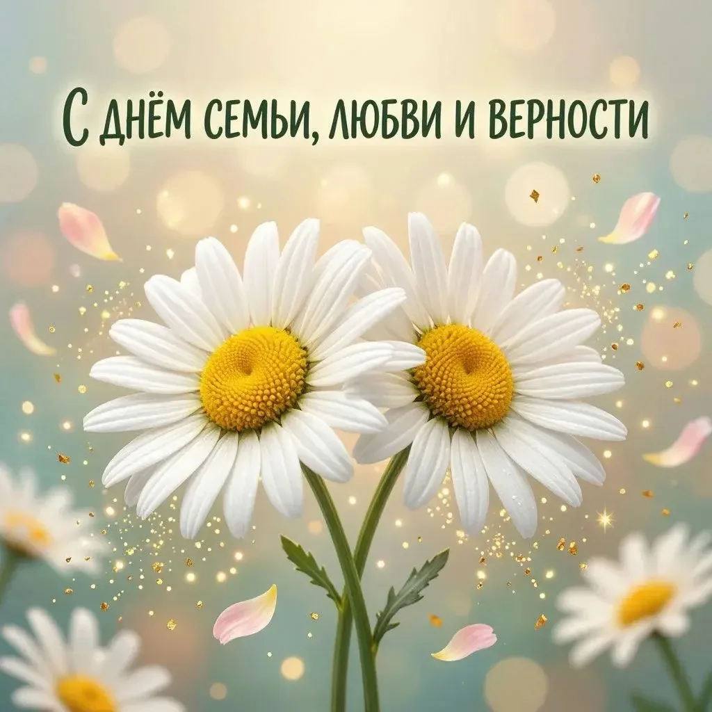 ❤️С Днем семьи, любви и верности! 

🧑‍🧑‍🧒‍🧒Семья — это место силы. Это те, кто любит нас настоящ