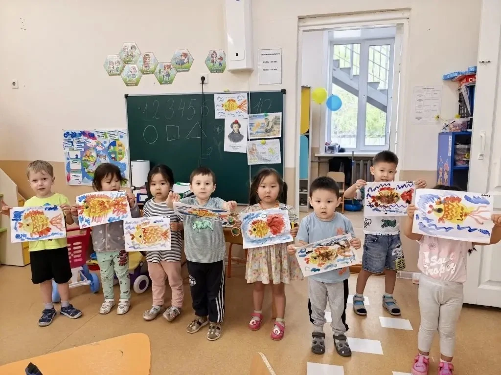 🐠 Маленькие художники и большая золотая рыбка!