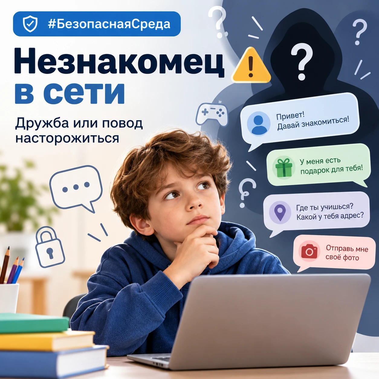 📱 Незнакомец в сети: дружба или повод насторожиться