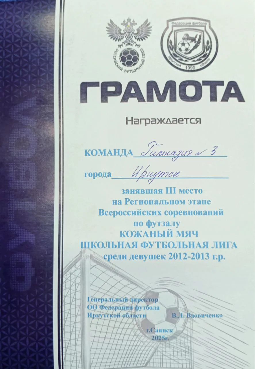 Сегодня в Саянске завершился областной этап Всероссийских соревнований "Кожаный мяч-ШМФЛ" по футзалу