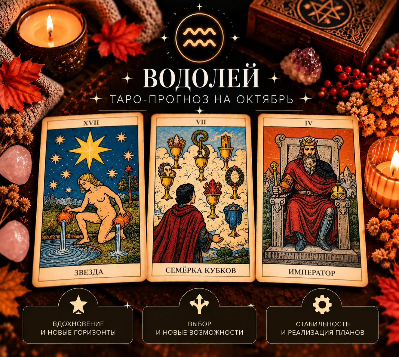 ♒ ВОДОЛЕЙ — что ждёт вас в октябре? 🔮