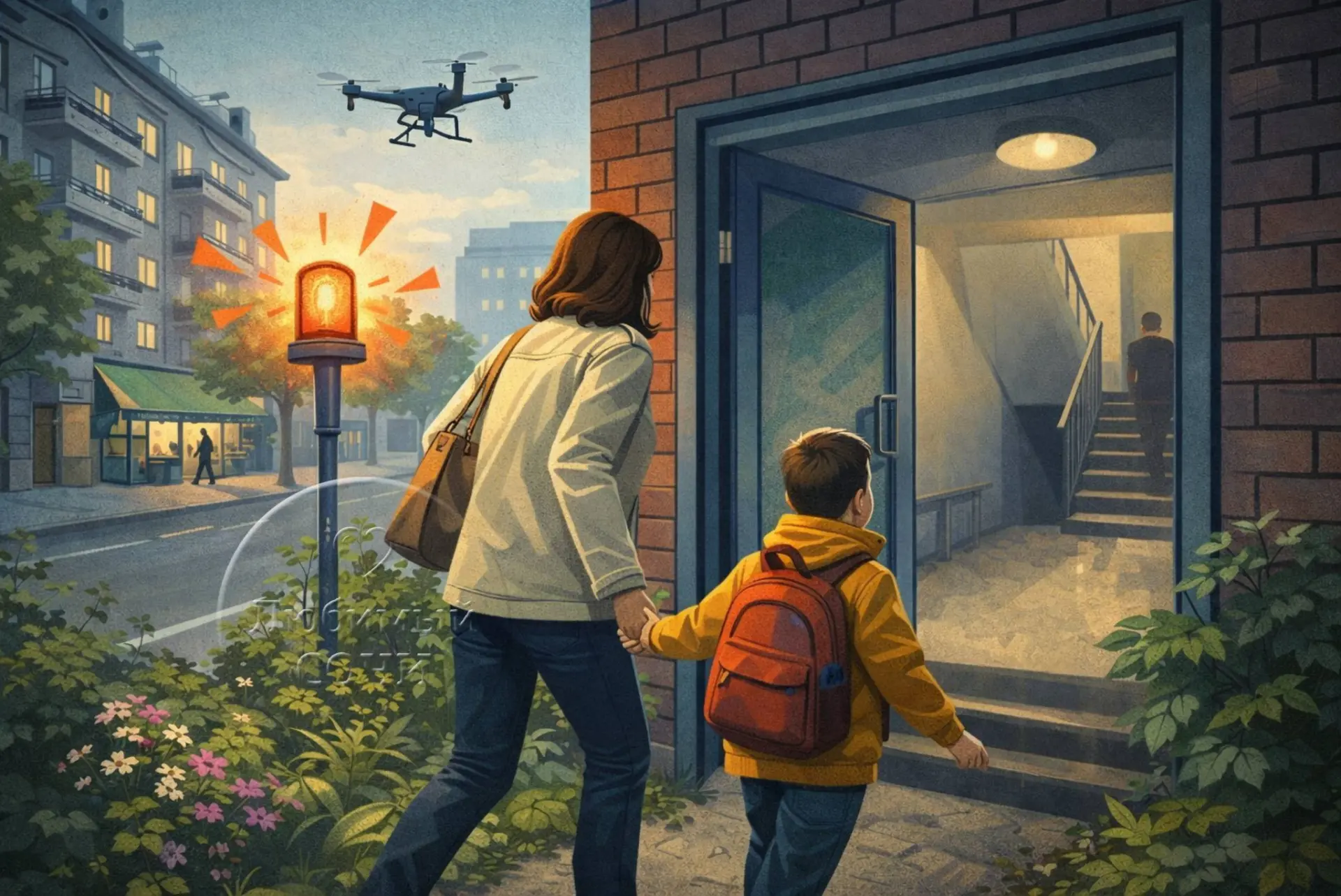 Поясняем: рекомендованные действия на случай, если всё-таки приходится идти с ребёнком ...