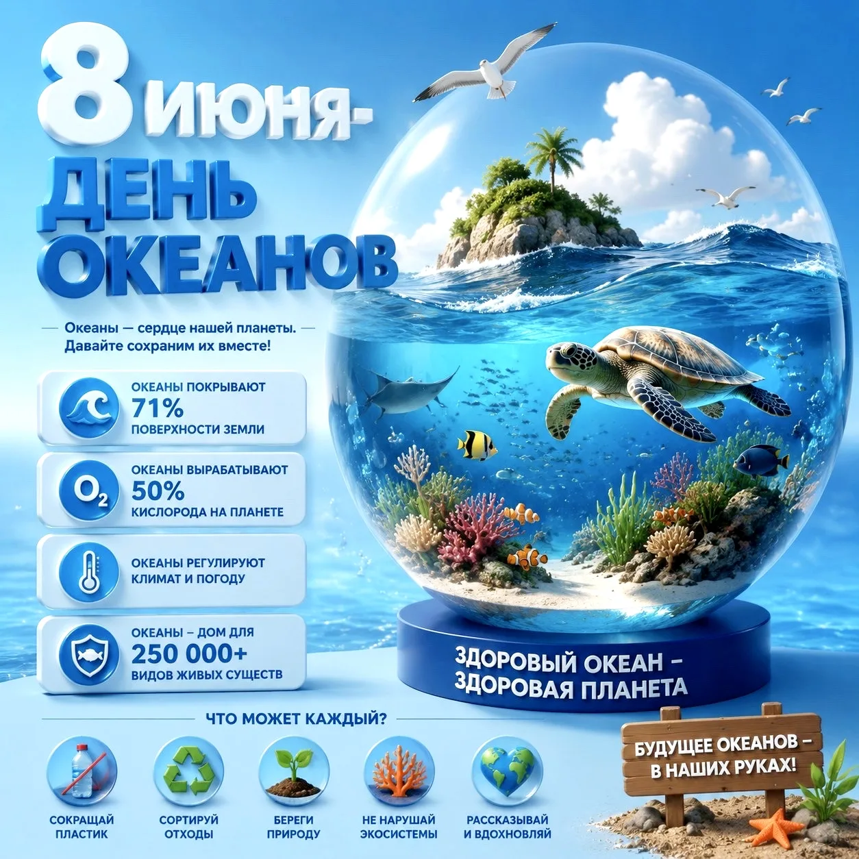 8⃣ июня - День океанов