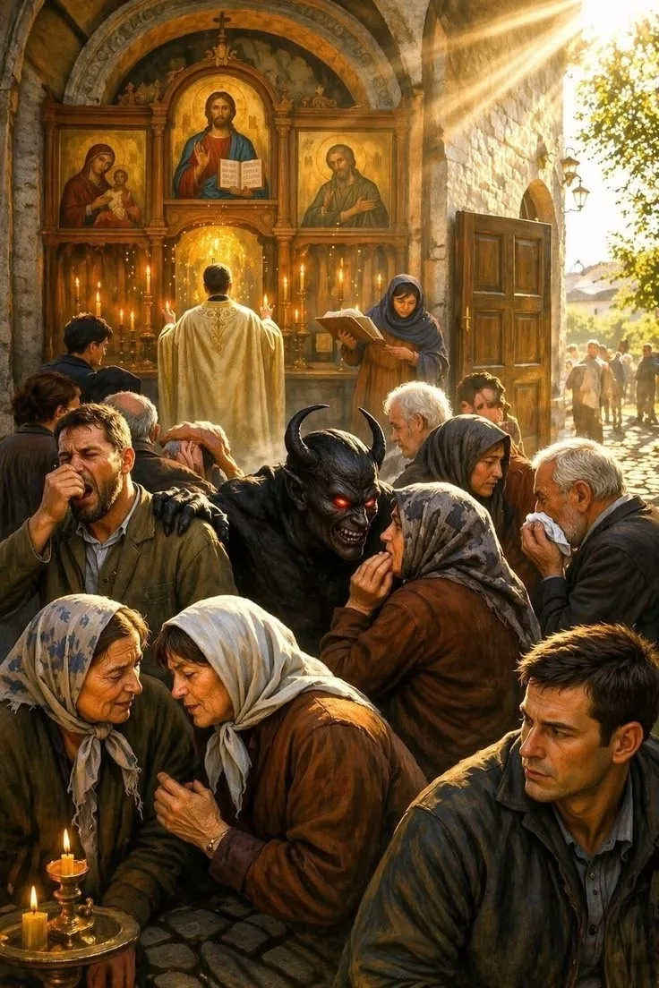 Если мы крестимся неправильно, злые духи не убегают, а смеются.
