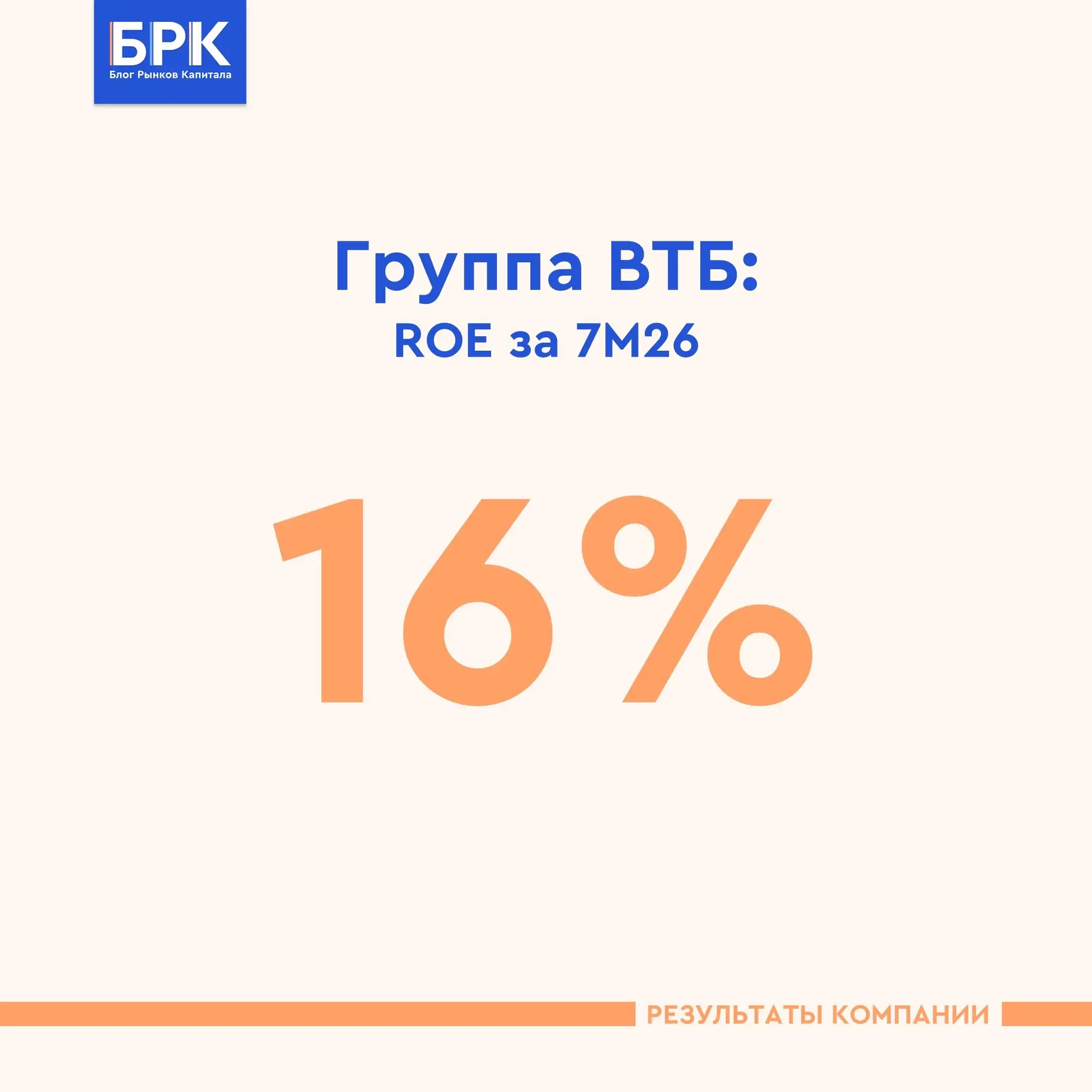 🏛 Группа ВТБ: результаты за 7М26 по МСФО – снижение эффекта высокой базы в июле