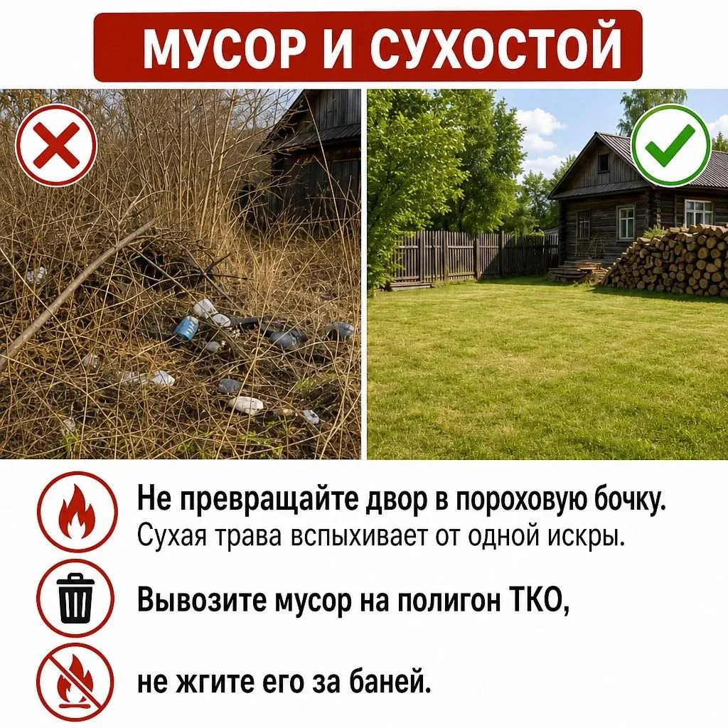 🏡Готовимся к зиме: дом и двор по правилам пожарной безопасности
