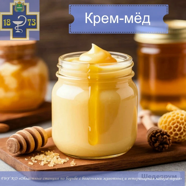 Крем-мед – это пчелиный продукт, прошедший механическую обработку для получения нежной,...