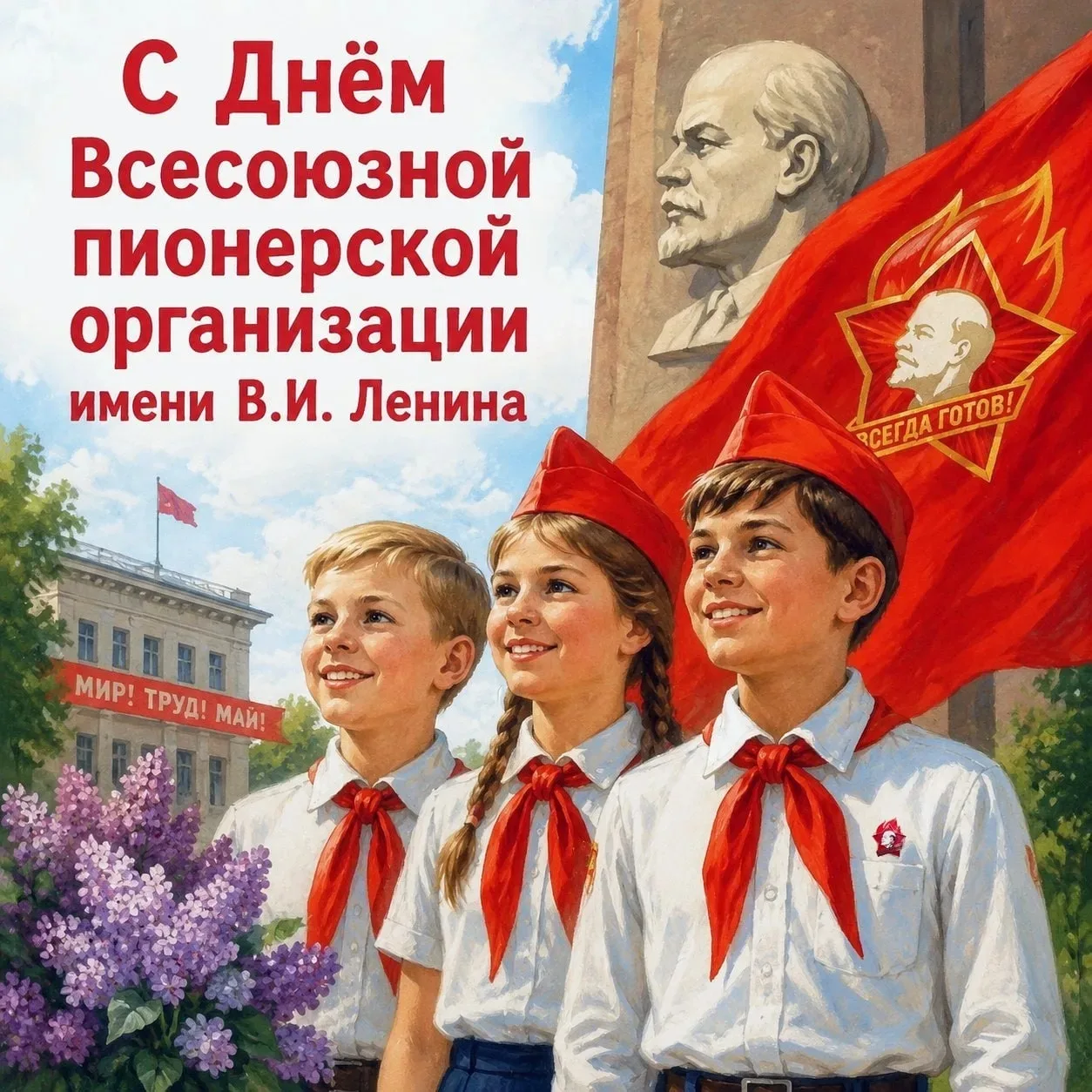 🔴 19 мая — День Всесоюзной пионерской организации имени В.И. Ленина