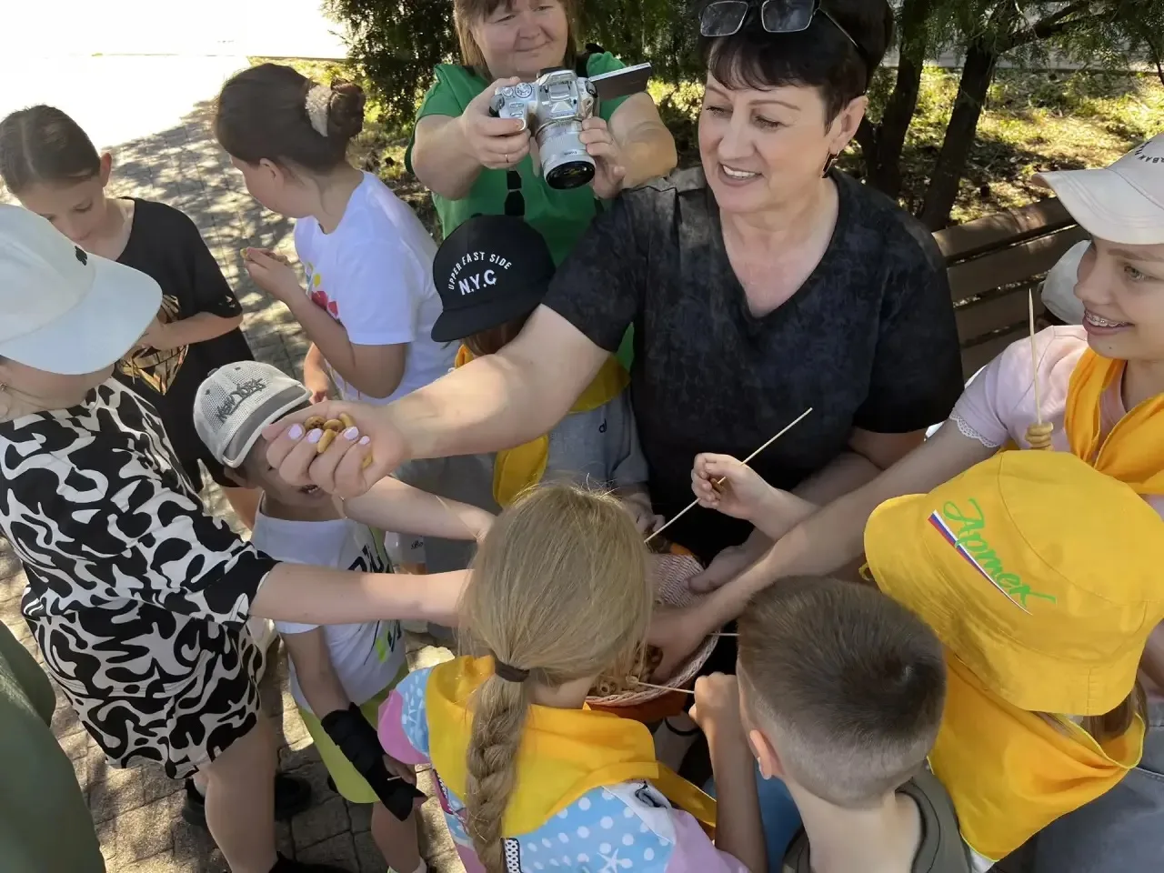 ☀️10 июня в парковой зоне для ребят пришкольного лагеря «Солнышко» МКОУ «Гимназия №1» работники Цент