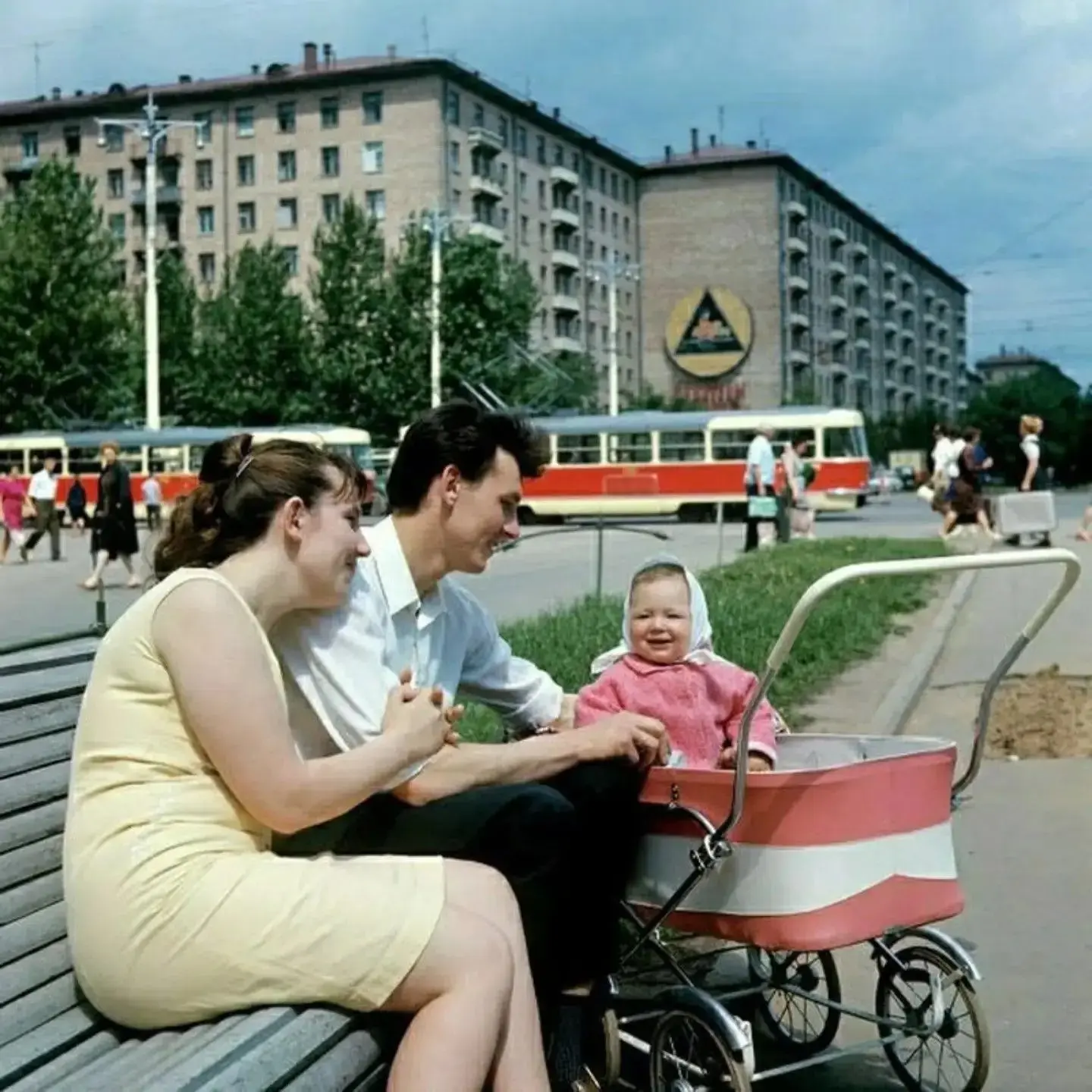 Семья москвичей, 1970 год.