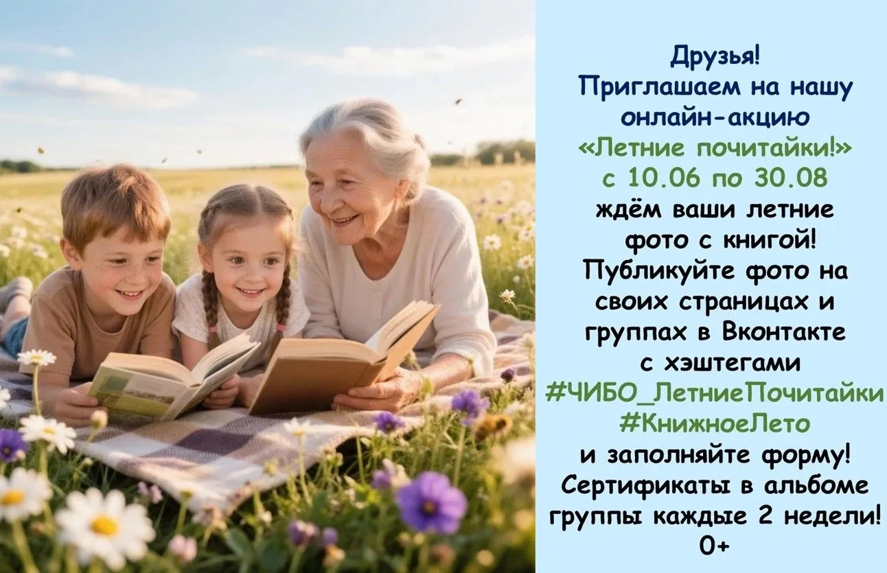 Ссылка на форму: vk.com/app5619682_-19905285...
#ЧИБО_акция
#ЧИБО_ЛетниеПочитайки
#КнижноеЛето