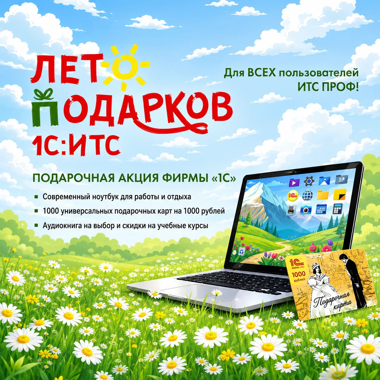 💐 Лето подарков от 1С:ИТС уже началось!