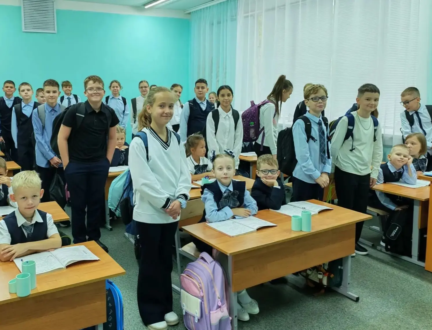 2 сентября ребята 1А класса МБОУ «Гимназия Протвино» вместе с учителем Колотушкной Т. В...