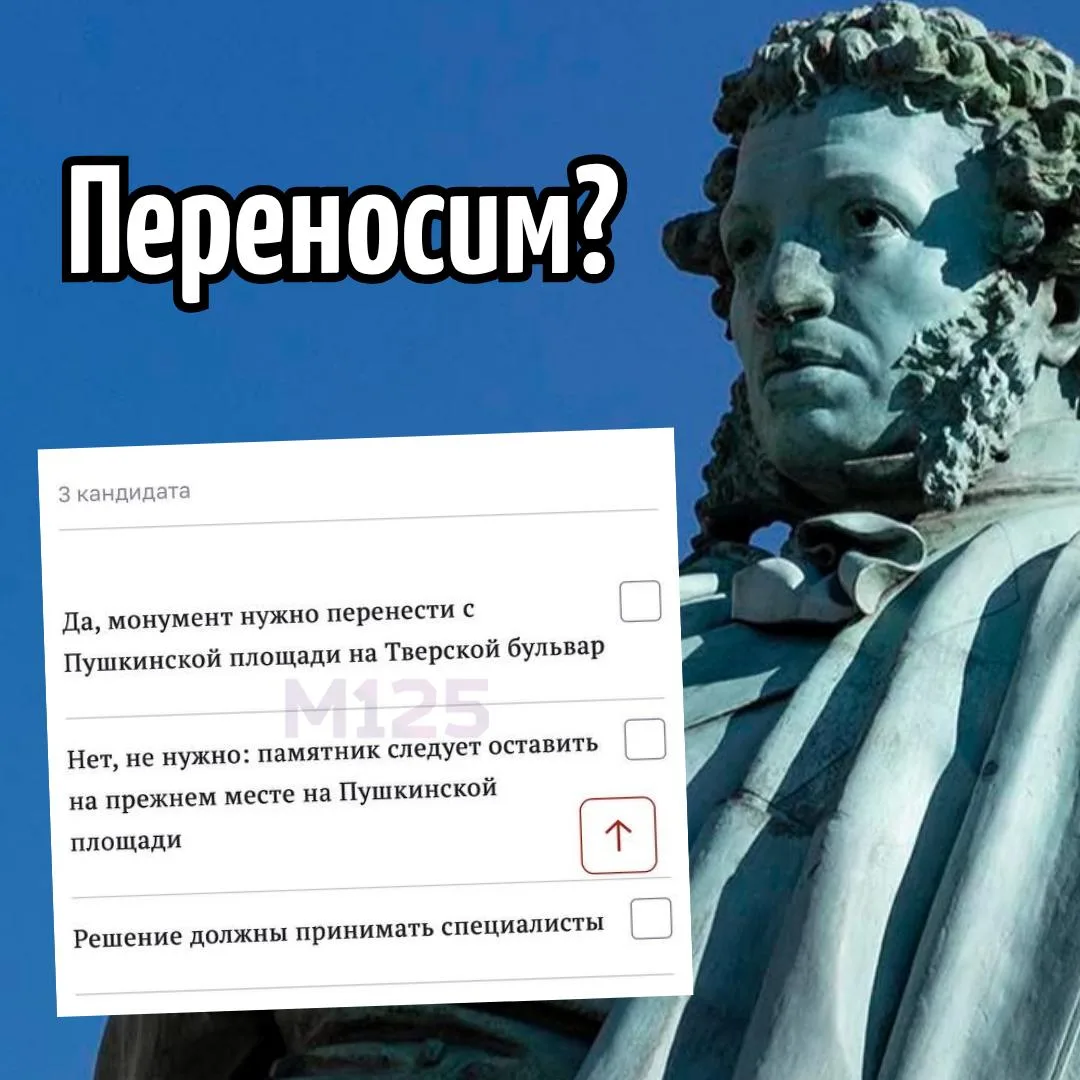 🌟 Переносить памятник Пушкину на историческое место? Москвичи вместе с бескудниковцами...