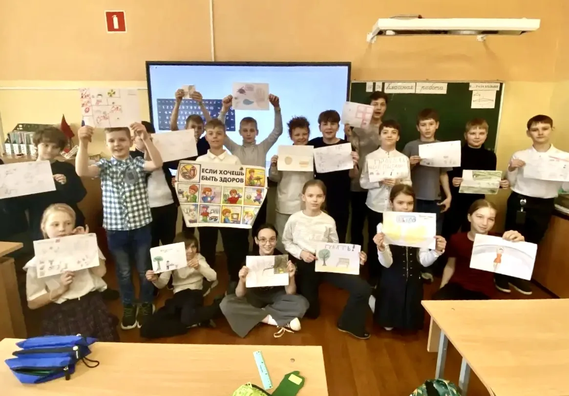 ЗДОРОВЬЕ ДЛЯ ВСЕХ  🤚 В начальной «Глории» на #Корнейчука52а  в рамках Недели здоровья прошли интерак