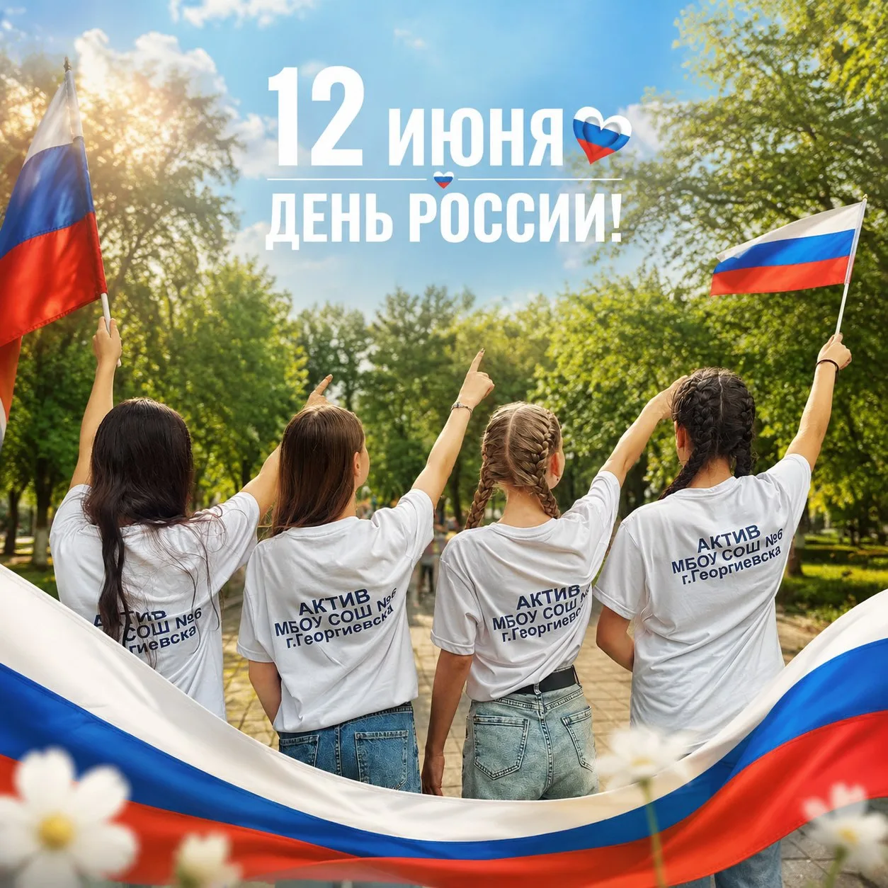 🇷🇺 С ДНЁМ РОССИИ, ГЕОРГИЕВСК!

Этот праздник мы решили подарить любимому городу прямо на улице. Се