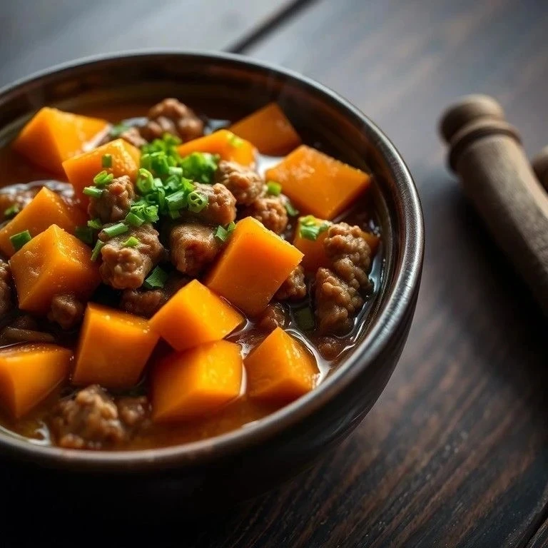 🥕 Ароматное Тыквенное Рагу с Фаршем и Луком

Насыщенное и согревающее рагу, где сладковатая тыква м