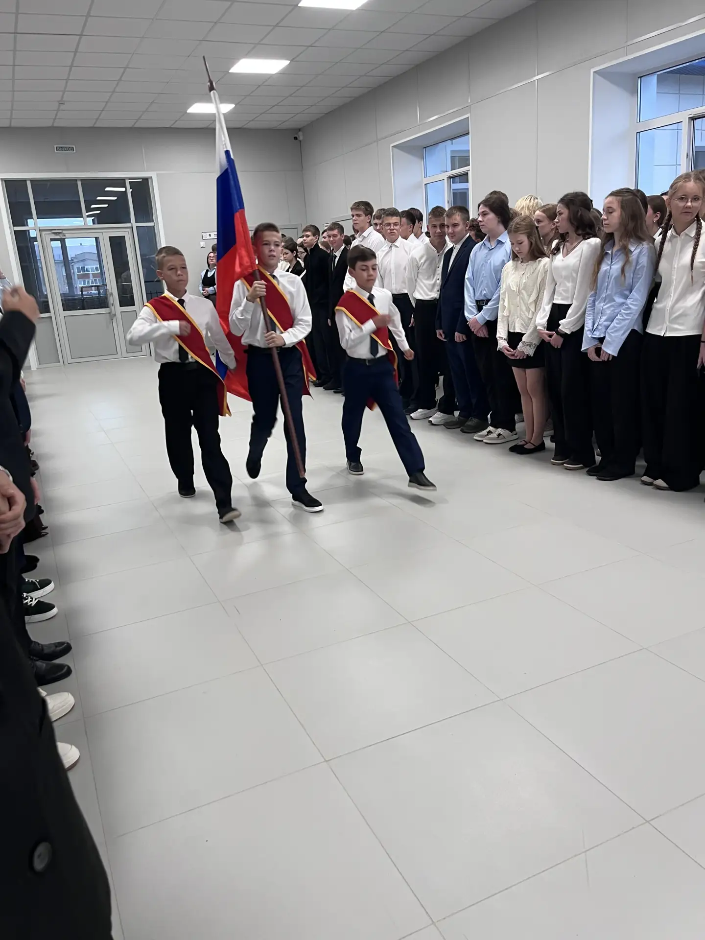 🇷🇺Церемония выноса флага Российской Федерации и исполнения Государственного гимна🇷🇺