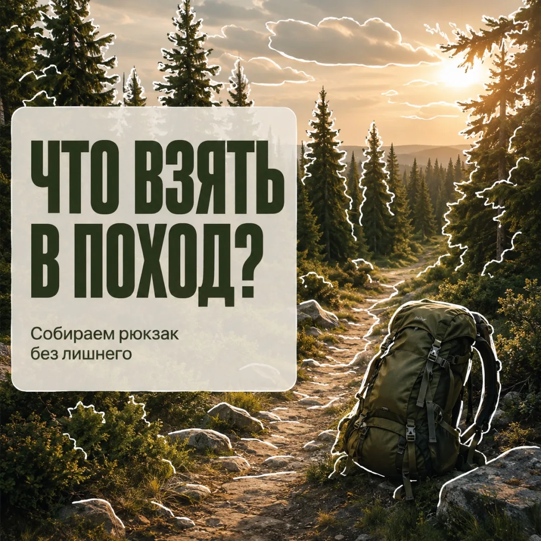 Собираемся в поход правильно 🥾

Поход — это отличный способ отдохнуть, провести время на природе и 