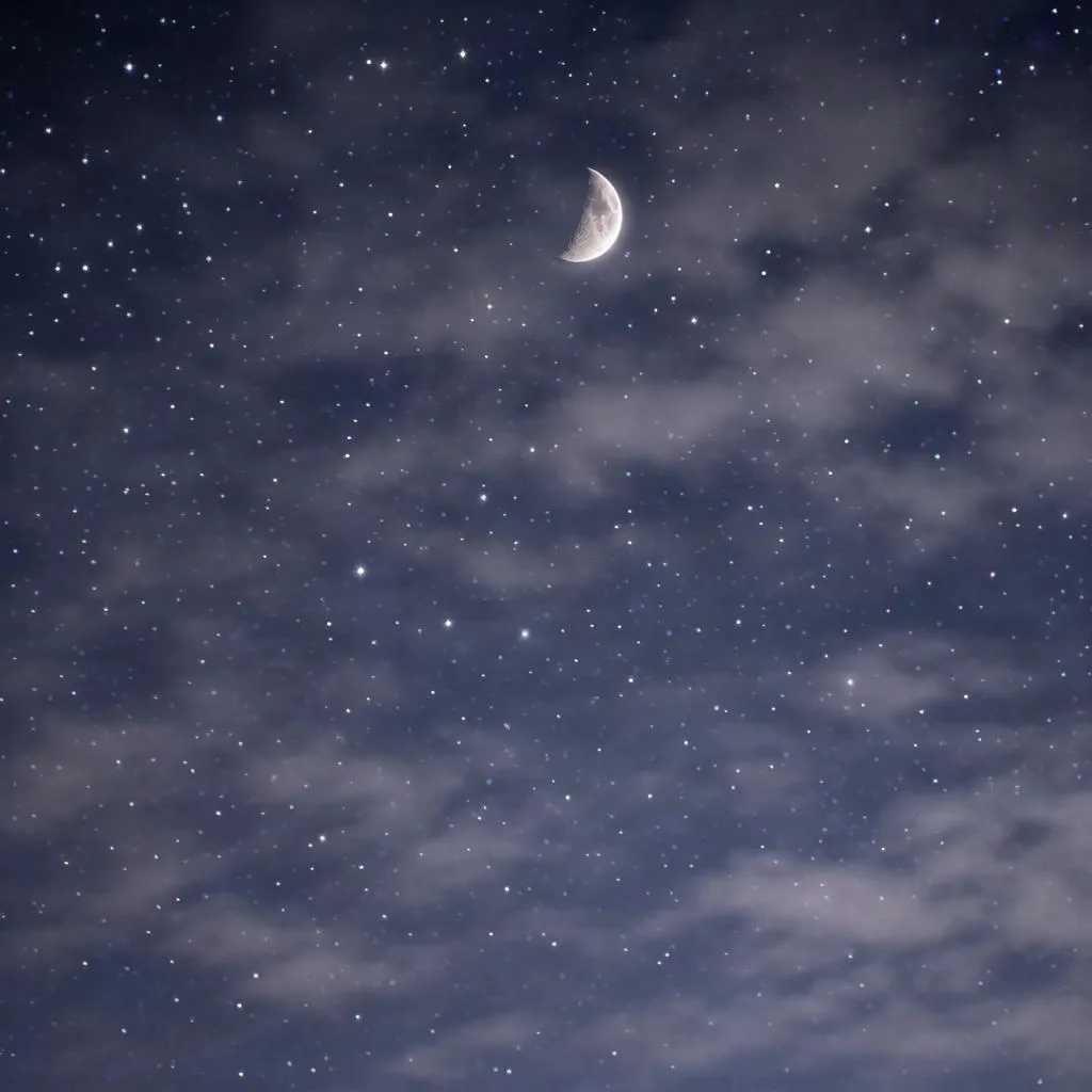 🌘 Луна почти растворилась в небе: до новолуния 3 дня