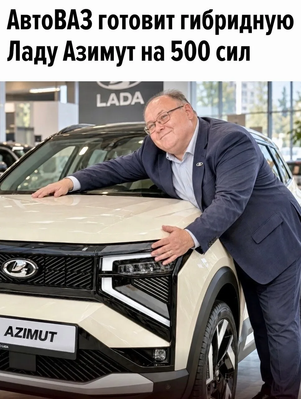 ✏️ LADA: АвтоВАЗ представил прототип гибридной версии кроссовера Lada Azimut. В случае ...