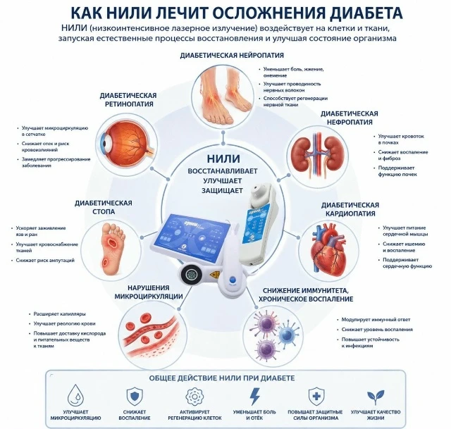 Как НИЛИ помогает бороться с осложнениями диабета? 🤔💡