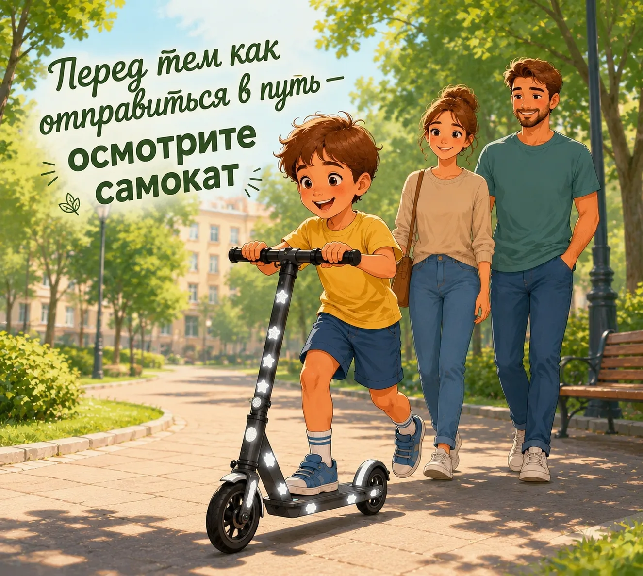 🛴 Безопасность ребенка начинается с исправного самоката