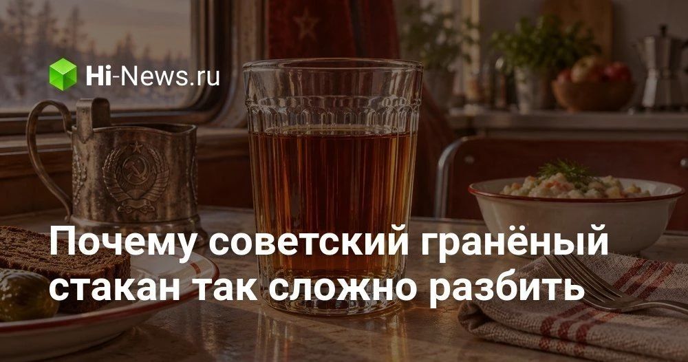 Почему советский гранёный стакан до сих пор жив и что в нём скрыто от нашего внимания