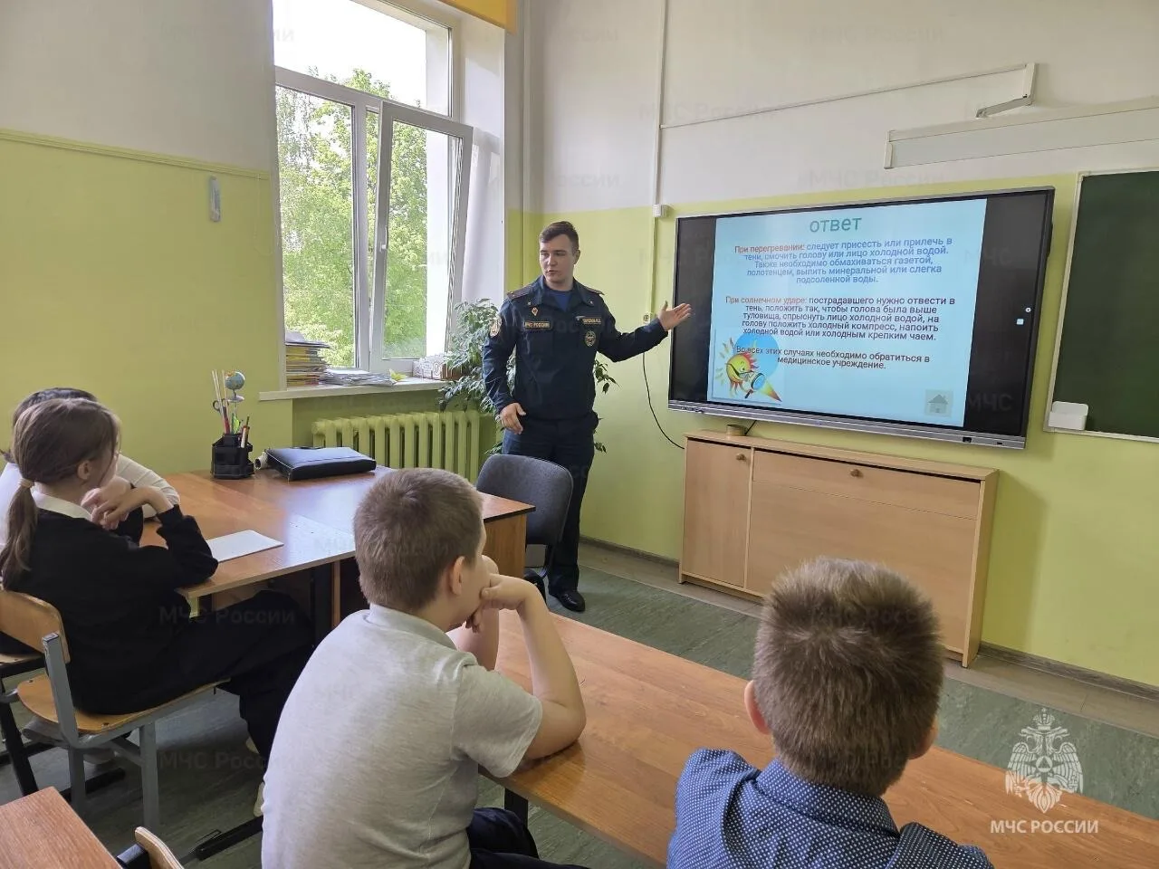 📌В Ступине инспекторы государственного пожарного надзора провели для детей урок культуры безопасност