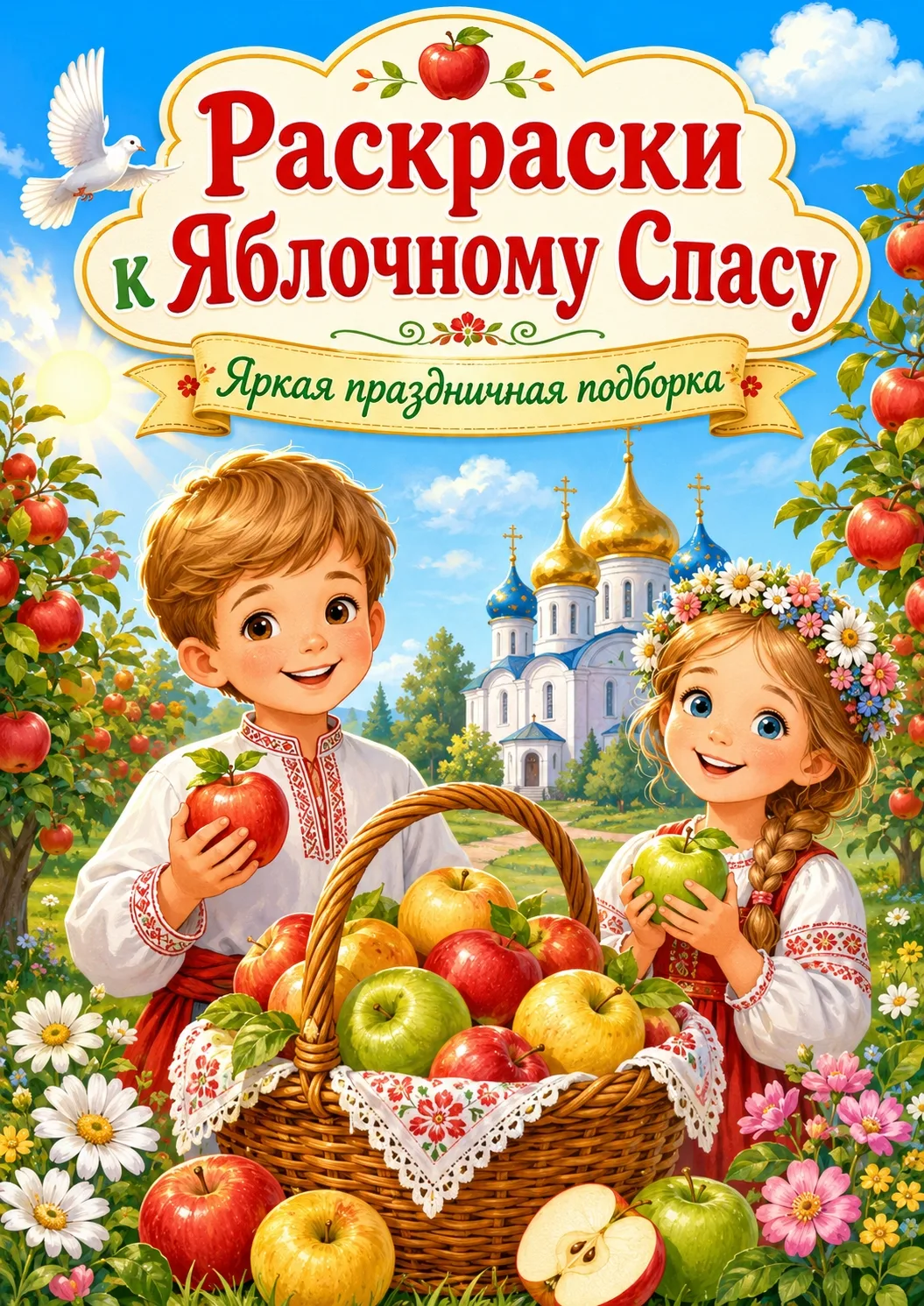 Раскраски к Яблочному спасу