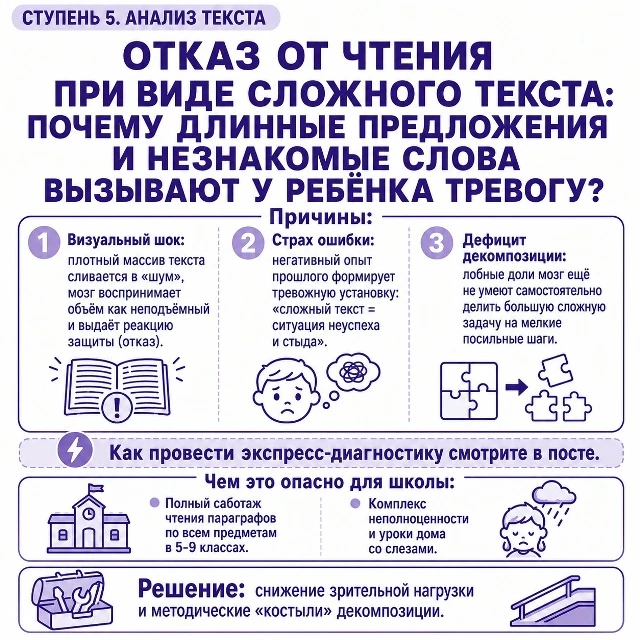 🏴‍☠️ СТРАХ ПЕРЕД «СТЕНОЙ ТЕКСТА»: почему длинные предложения вызывают у ребёнка панику...