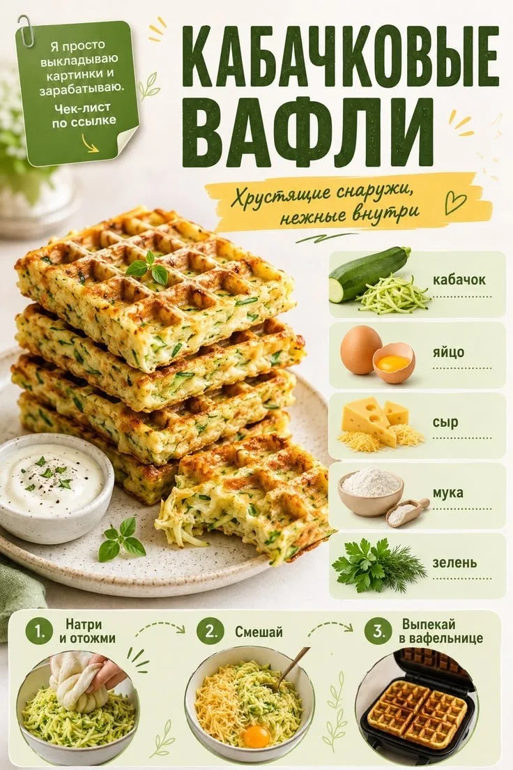 Кабачковые вафли 🧇