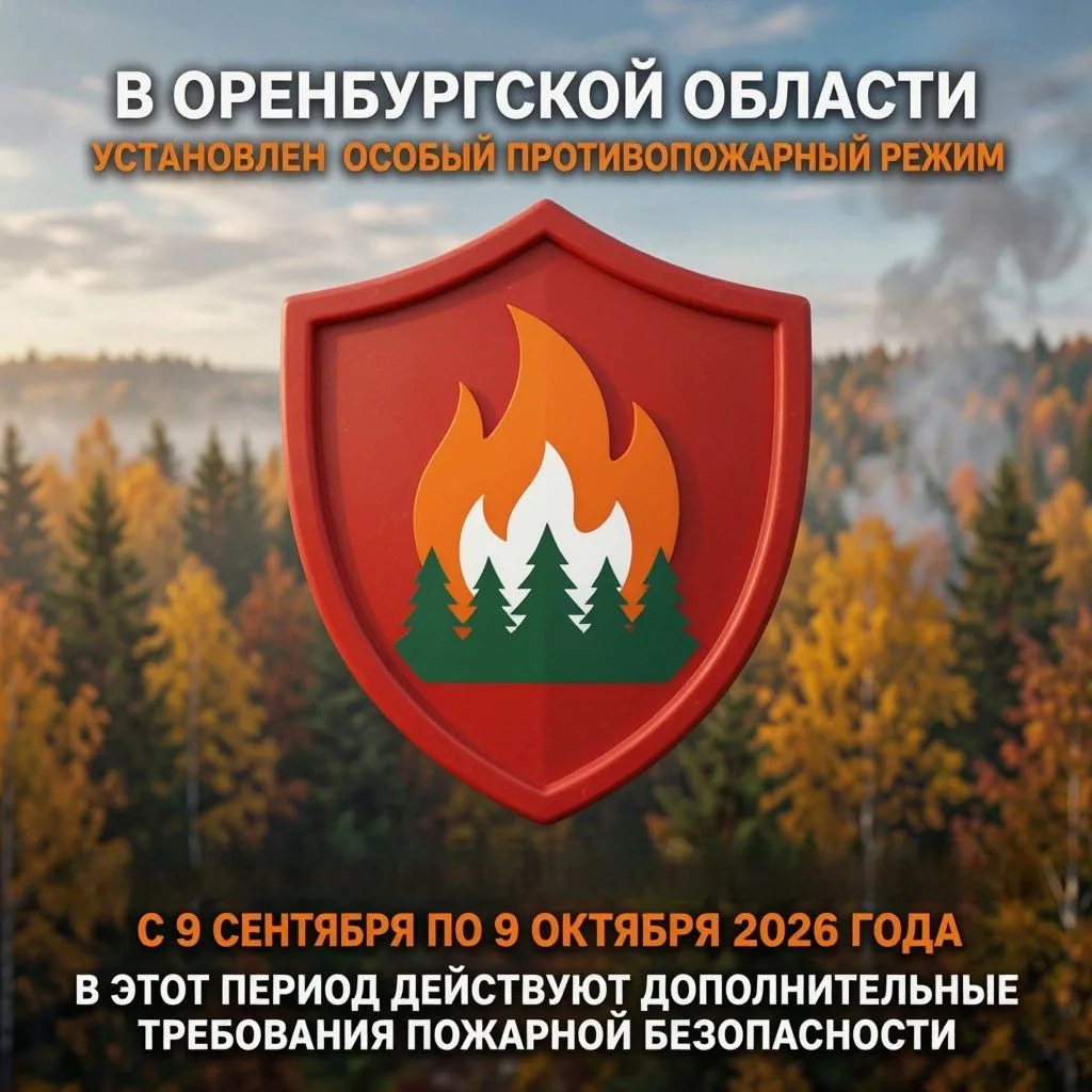 В Оренбургской области установлен особый противопожарный режим